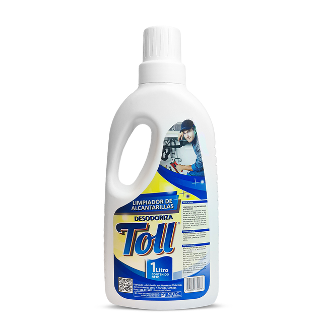 LIMPIADOR DE ALCANTARILLAS TOLL® [CAJA DE 12 BOTELLAS DE 1 LT]