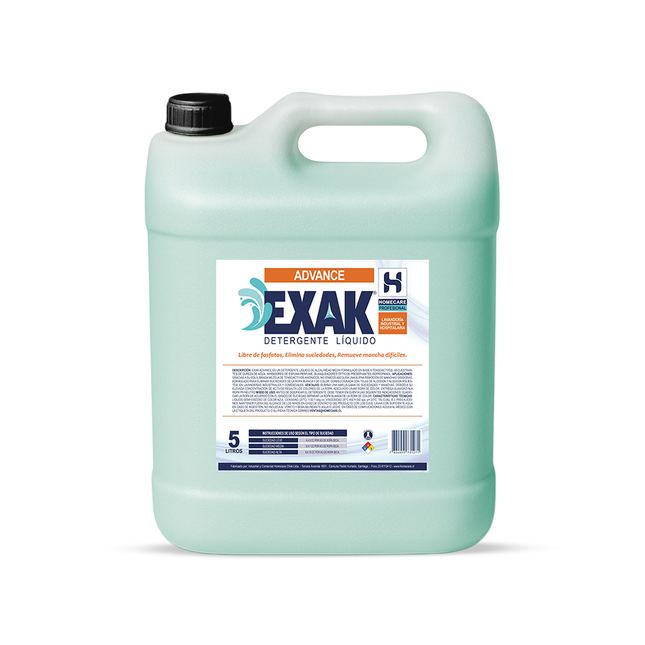 DETERGENTE LÍQUIDO EXAK® ADVANCE [CAJA DE 4 BIDONES DE 5LTS]