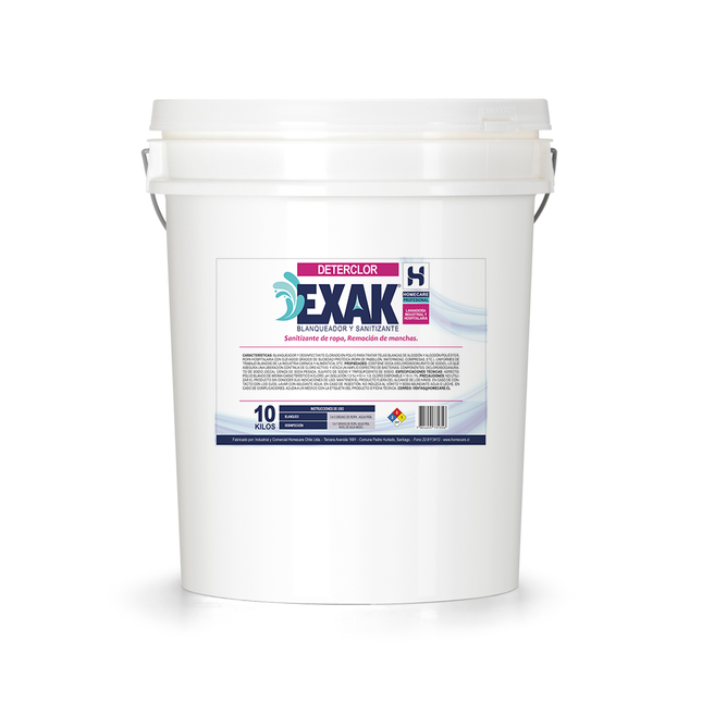BLANQUEADOR DESINFECTANTE EXAK® DETERCLOR [BALDE DE 10 KGS]
