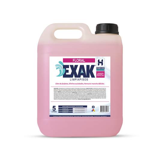 EXAK® LIMPIAPISOS [FLORAL] BIDÓN DE 4LTS [4X5LTS]