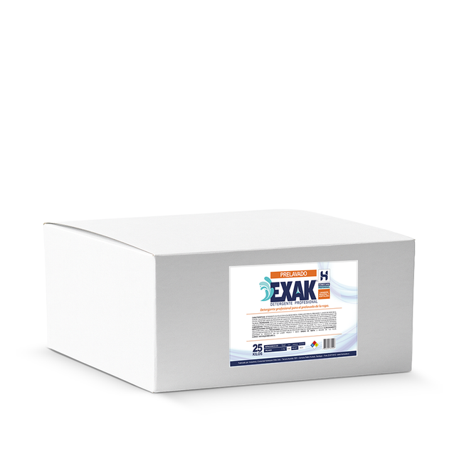 DETERGENTE EN POLVO EXAK® PRELAVADO [CAJA DE 25 KGS]