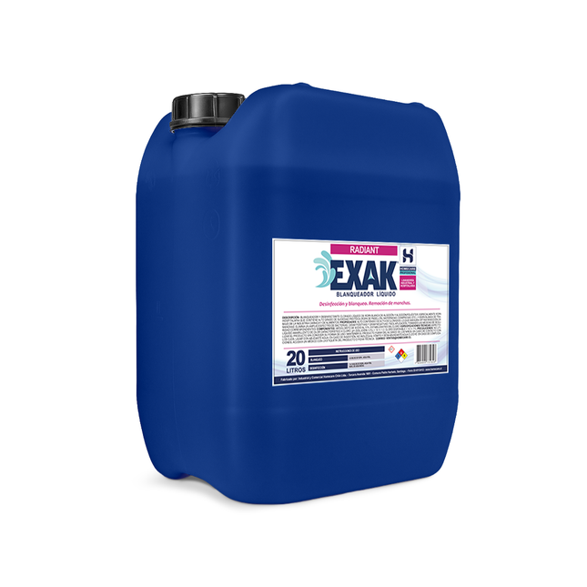 BLANQUEADOR DESINFECTANTE EXAK® RADIANT [BIDÓN DE 20 LTS]