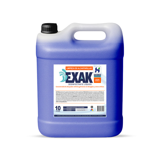 LIMPIADOR  DE ALCANTARILLAS EXAK® [CAJA DE 2 BIDONES DE 10 LTS]