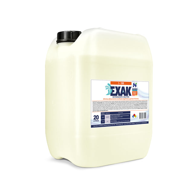 DETERGENTE LÍQUIDO NEUTRO EXAK® I-100 [BIDÓN DE 20 LTS]