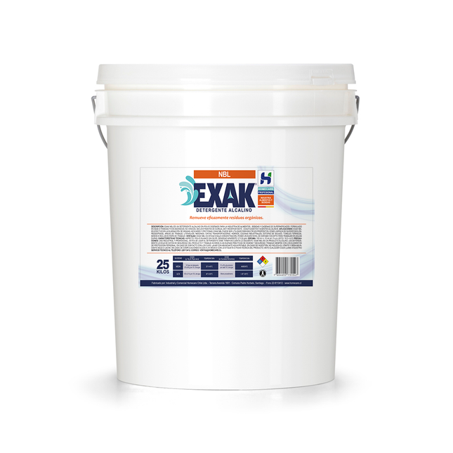 DETERGENTE ALCALINO EN POLVO  EXAK® NBL [BALDE DE 25 KGS]