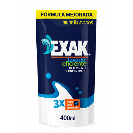 EXAK® DETERGENTE CONCENTRADO DOYPACK DE 400 ML [CAJA DE 10 DOYPACK]