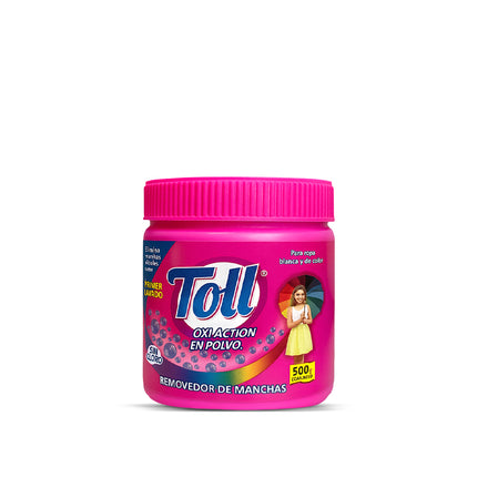 QUITAMANCHAS ROPA BLANCA Y DE COLOR TOLL® OXI ACTION EN POLVO 500 ml