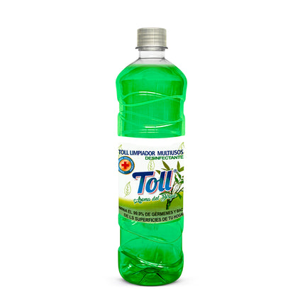 TOLL® LIMPIADOR DESINFECTANTE MULTIUSO [AROMA DEL BOSQUE] 900 ML [CAJA DE 12 BOTELLAS]