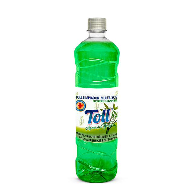 TOLL® LIMPIADOR DESINFECTANTE MULTIUSO [AROMA DEL BOSQUE] 900 ML [CAJA DE 12 BOTELLAS]