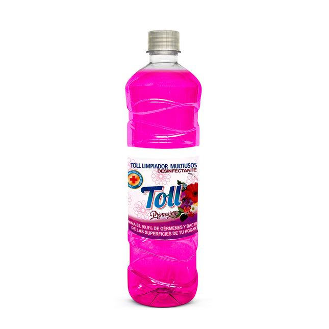 TOLL® LIMPIADOR DESINFECTANTE MULTIUSO [PRIMAVERA] 900 ML [CAJA DE 12 BOTELLAS]
